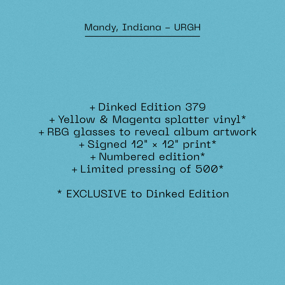 Mandy, Indiana - URGH – Vinilo Record Store