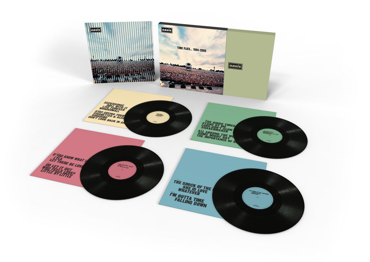 Oasis - Time Flies… 1994 - 2009 (4 x Black LP Set) – Vinilo Record