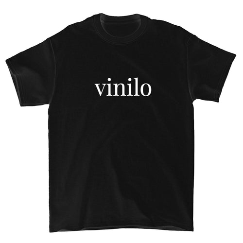 Vinilo - Black Tee - White Centre Logo