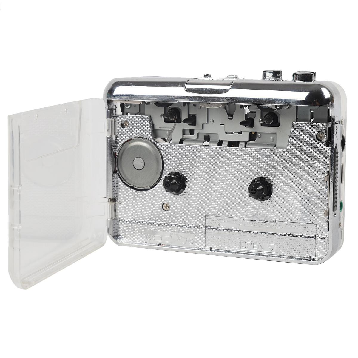 Copper Flywheel Tape Converter Type-C Cassette to MP3 Player (Transparent)