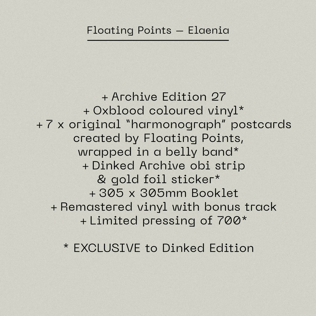 Floating Points - Elaenia (10 Year Anniversary)
