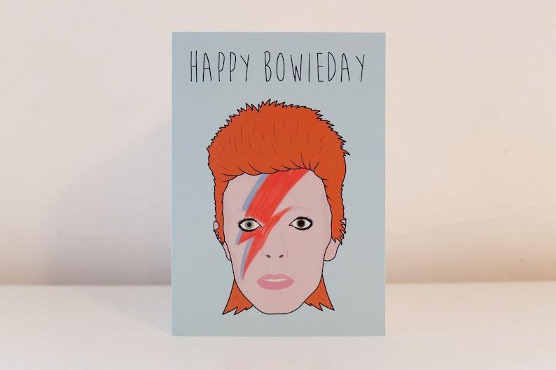 Happy Bowieday – David Bowie Greeting Card