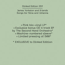 Load image into Gallery viewer, James Yorkston and friends - Songs for Nina and Johanna