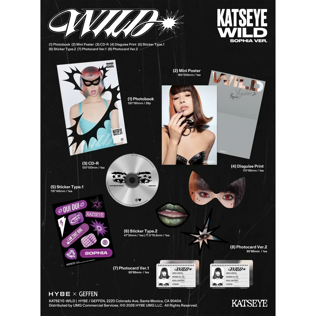 Katseye - Wild (Sophia ver.) CD