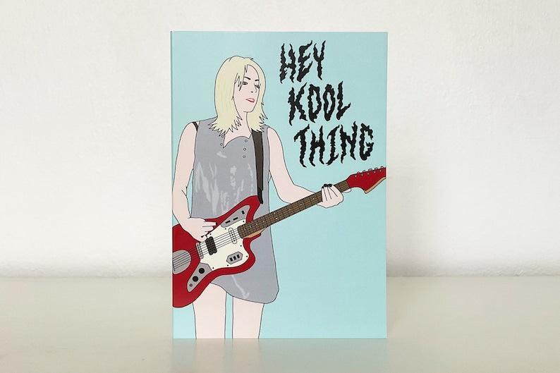 Kool Thing – Kim Gordon Greeting Card