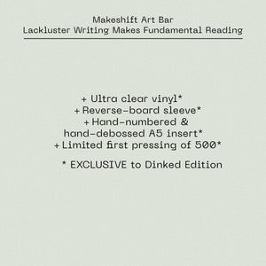 Makeshift Art Bar - Lackluster Writing Makes Fundamental Reading