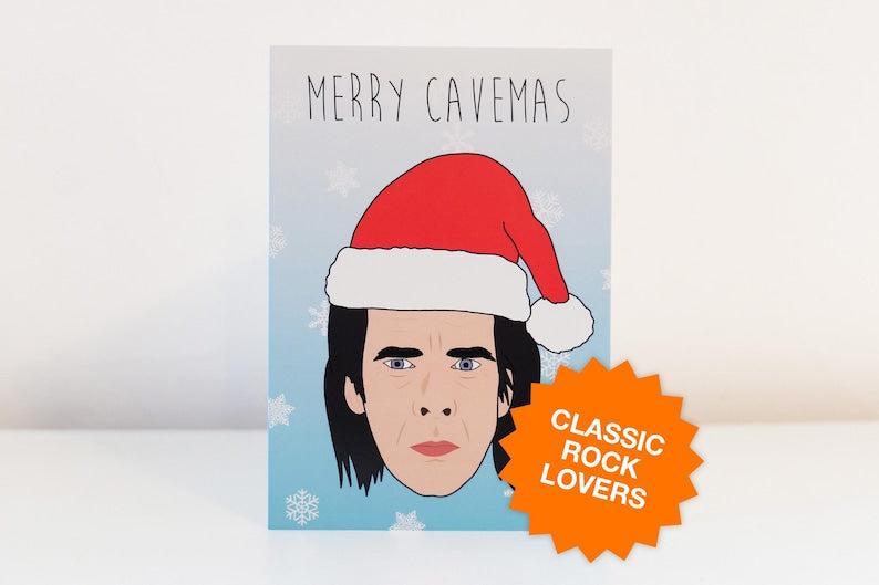 Merry Cavemas – Nick Cave Greeting Card