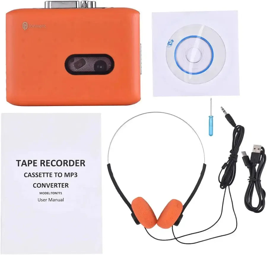 Portable Cassette Player (Orange)