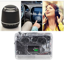 Load image into Gallery viewer, USB Cassette Player USB Cassette Tape to MP3 Converter (Transparent Sparkle)