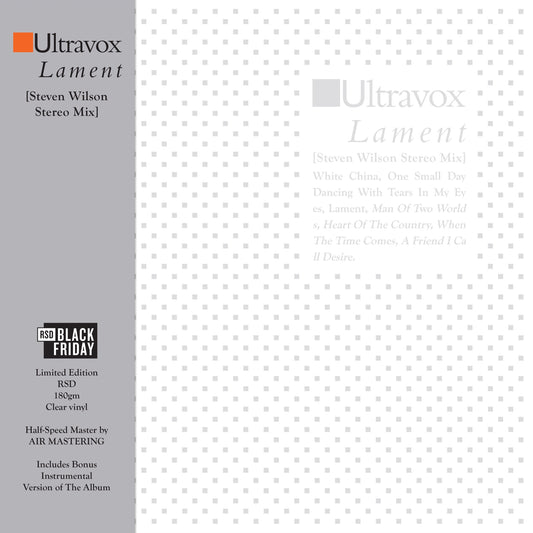 Ultravox - Lament [Steven Wilson Stereo Mix] (RSD BLACK FRIDAY)