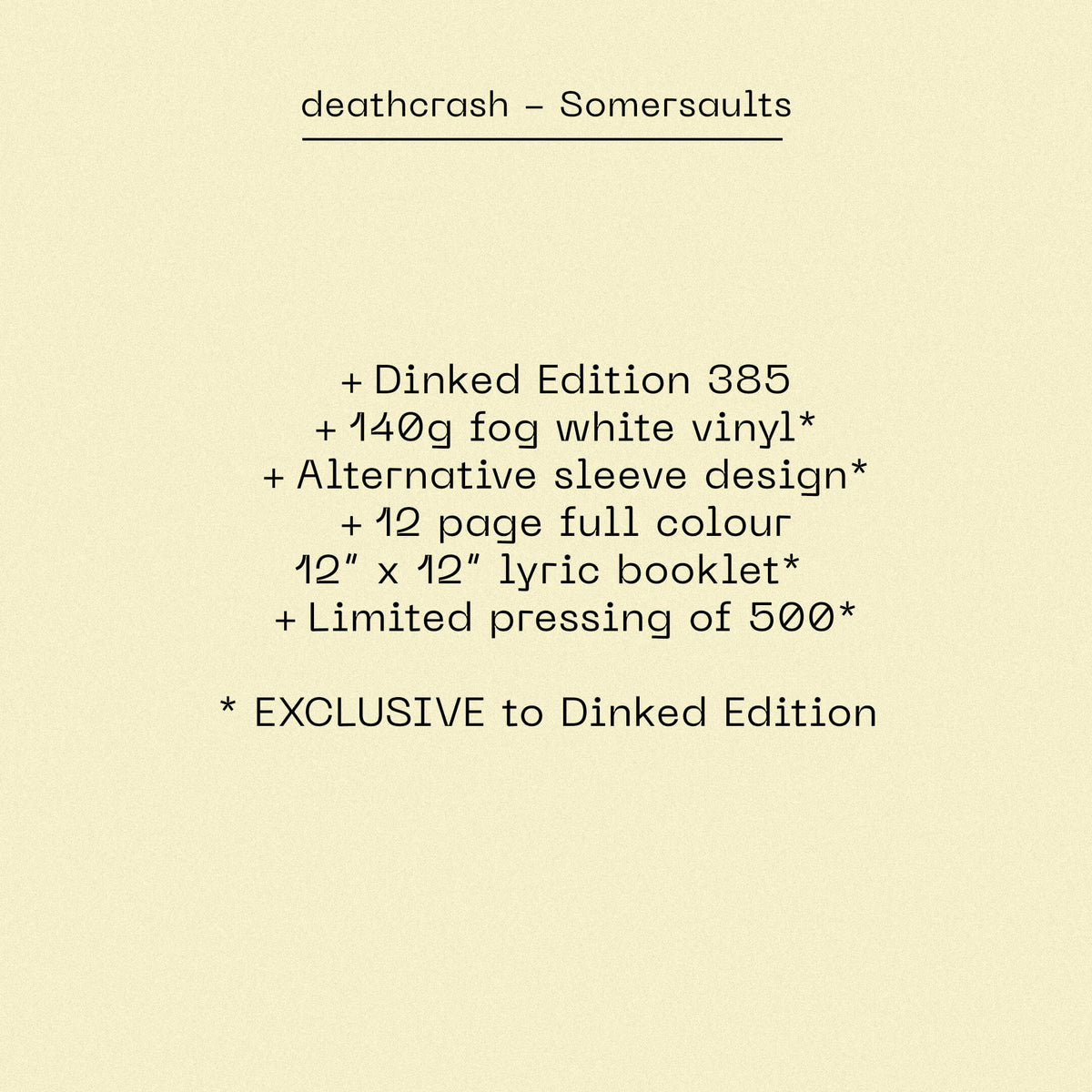 deathcrash - Somersaults