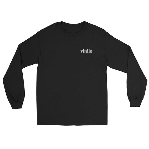 vinilo - embroidered logo long sleeve t shirt