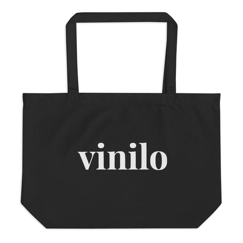 vinilo - large organic tote bag